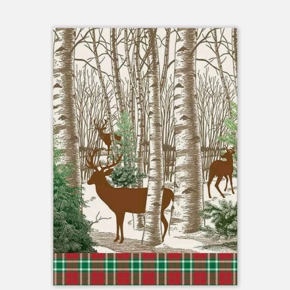 Michel Design Works Cotton Kitchen Tea Towel Winte - Picture 1 of 4